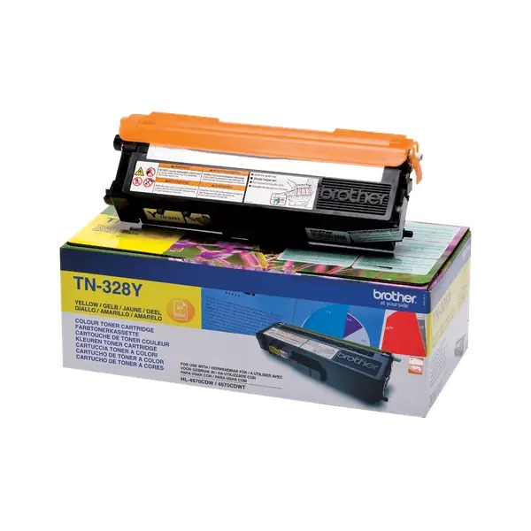 OEM Brother TN-328 Toner - Yellow